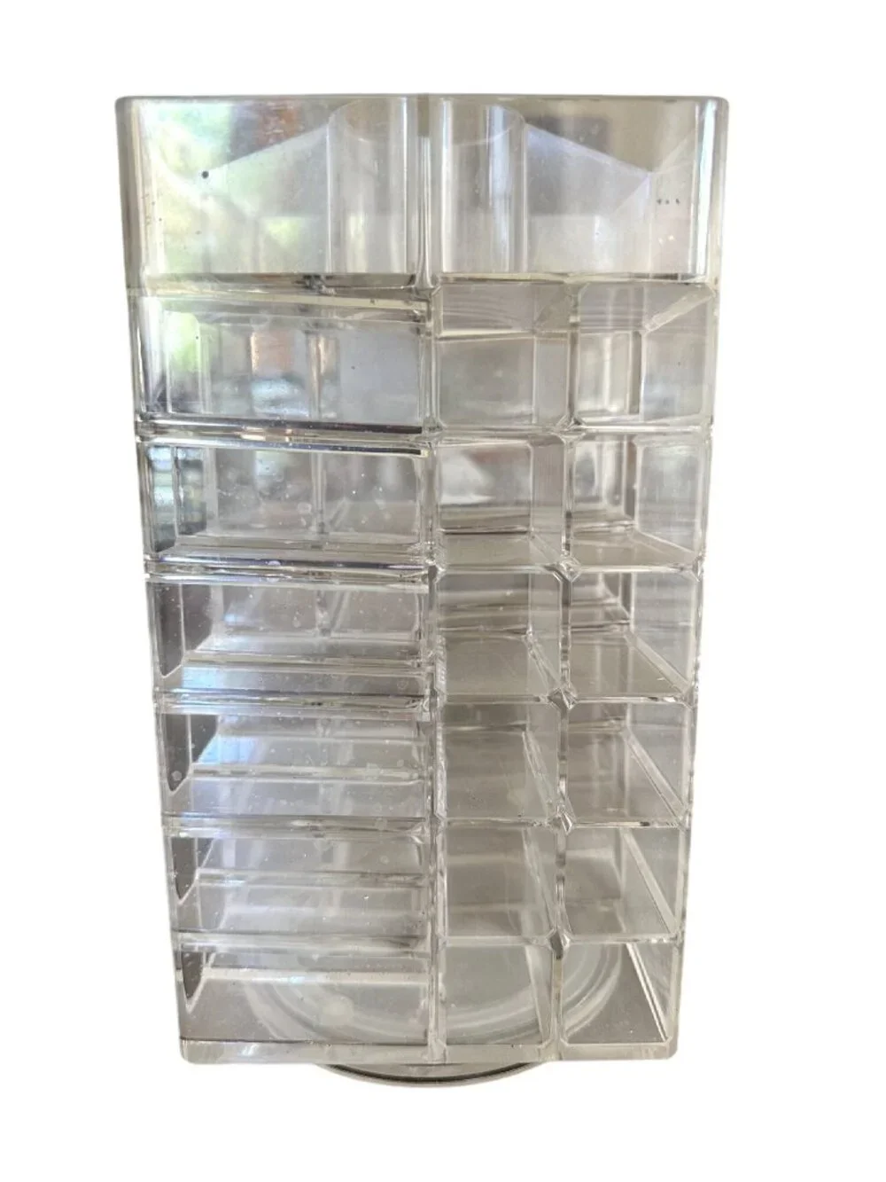Clear Acrylic Rotating Organizer For Makeup Beauty Tools & Chaos Management